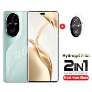 2in1 Front Lens Hydrogel Film For Honor 200 Pro 200Pro 5G 2024 Smartphone Screen Protector for honor