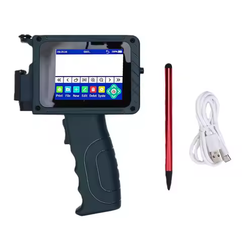 4.3inch LED Touch Screen Inkjet Printer Handheld 2-12.7mm Printing Height Inkjet Coder Inkjet Coding