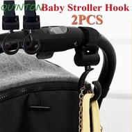 QUINTON Baby Stroller Hooks General Multifunctional Electromobile Hook Wheelchair Organizer Rotate 360 Degrees Car Buckle Basket Strap Bag