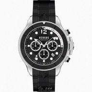 VERSUS VERSACE手錶，編號VV00353，48mm黑錶殼，深黑色錶帶款_廠商直送