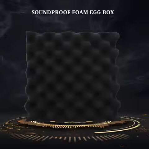 HLZS-25X25X5CM Sound Insulation Foam Egg Crate Studio Acoustic Foam Sound Insulation Treatment Egg P