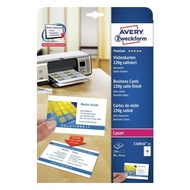 Avery Zweckform Laser Printer Printable DIY Business Name Cards Two-Sided Satin White 85 x 54mm Mode