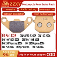 1 Pair Motorcycle Rear Brake Pad For CQR DN 50/50 E 2005 DN 100 2006 DN 100/100 E 2005 DN 150/150 E 