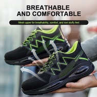 Ready Stock Ultra-Light Safety Shoes Anti-smashing Anti-piercing Breathable Men Women Work Shoes Safety Shoes Steel Toe-toe Anti-scalding Work Shoes Low-Top Safety Shoes Protective