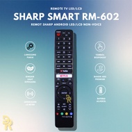 hk1 Remot Remote TV SHARP PHP-602TV LED AQUOS SMART TV ANDROID