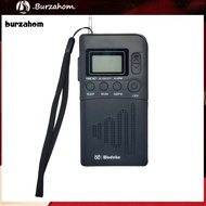 BUR_ Radio Receiver Large Screen Stable Signal with Antenna AM FM Radio Transmitter Home Supply