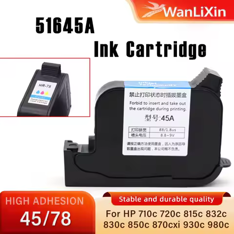 51645A set Series for HP45 HP78 ink cartridge,For HP 710c 720c 815c 832c 820cxi 830c 850c 870cxi 930