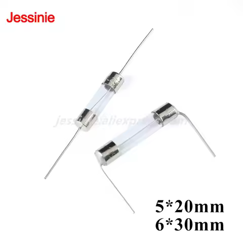10pcs 5x20 6x30 Fast Quick Blow Glass Tube Fuse with Pin 5*20mm 6*30mm 1A 2A 3A 4A 5A 6.3A 10A 12A 1
