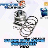 RACING MONKEY PISTON KIT MIO SPORTY 63MM FULL DOME