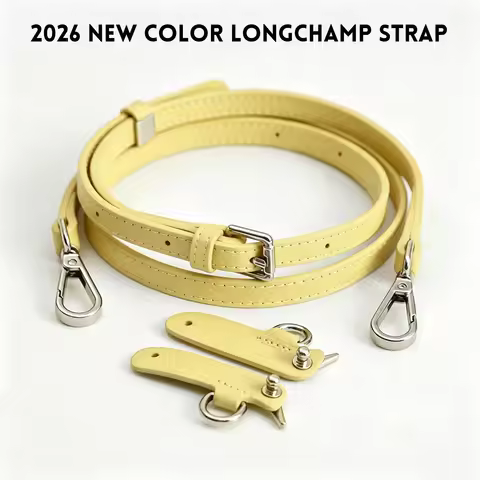 2026 Leather Bag Strap For Longchamp Mini Lime Beige Durable Fashion Without Punching Modification B