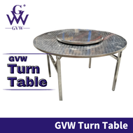 GVW TurnTable Stainless Steel Round Table Turn Table Working Table Study Meja Lipat Bulat Meja Makan