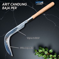 Arit candung salak kebun baja per sepuh 100% baja per asli berkualitas tajam dan kuat