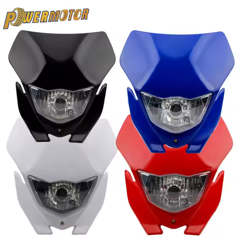 For Kawasaki KLX 230 250 150 110R 230R Motorcycle Halogen Headlight Dirtbike Headlamp Enduro Motocro