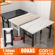 OOKAS Meja lipat/Foldable Table/Computer table / Study Desk/Office Desk/Meja Belajar/Meja Makan 折叠桌
