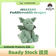 JELLYCAT Fuddlewuddle Dragon Plush Doll with Dust Bag