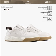 Desay [Hazel Color Style] Retro Casual Sneakers Men's Lightweight Leather Anti-slip Soft-soled Sneak