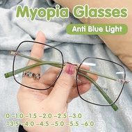 แสงป้องกันสีฟ้าแว่นสายตาสั้นโลหะนักเรียนผู้หญิงกรอบแว่นตาคอมพิวเตอร์แว่นสายตาสั้นกันแดดแฟชั่น-600,-550,-500,-400,-350,-300,-250,-200,-150,-100
