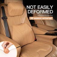 Car Seat Cushion Luxury Leather Anti-Slip Support Cushion Universal Headrest For BYD Atto3 Han Song 