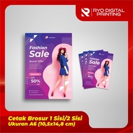 PRINT A6 SIZE FLYER BROCHURE - 1 SIDE & 2 SIDES