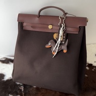 中古包 Hermès 愛馬仕 人氣啡 Herbag 手提包