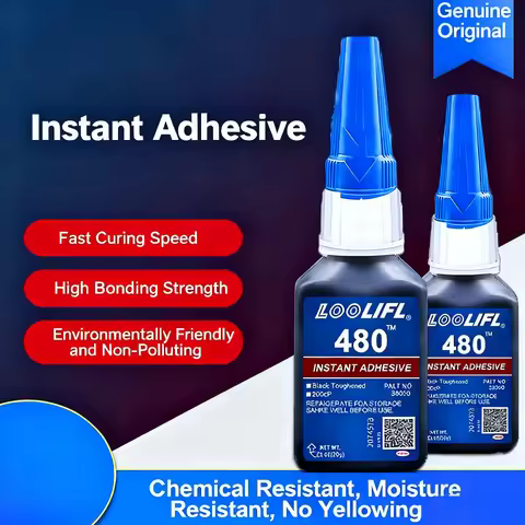 Loctite 480 Black Super Glue Quick-Bonding Emergency Repair Adhesive for Leather Rubber Wood Metal -