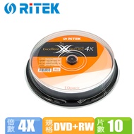 R Rhenium 4X DVD+RW Re-Burnable Disc DVD+R 10 Pieces Package