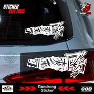 MATA Anime Cutting Slap Sticker - JDM 8 Anime Eye Slap Sticker