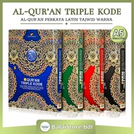 Al Quran Triple Code A5 HC Translation Transliteration Tajweed Color Code Al Quran Memorization Rasm