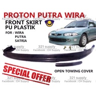 Proton Wira Satria Putra C99 Spec Open//PU Getah Rubber Front Skirt Lip Lower Spoiler Bodykit Standa