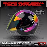 UNIVERSAL WATER SLIDE DECAL Helmet with LTD Star MOTIF 14 | WATER SLIDE DECAL HELMET Helmet Motorcyc