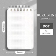 mini notebook ring light mini buku catatan tebal/buku tulis mini