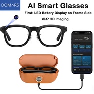 X01 Ultra Smart AI Glasses 8MP HD Camera Video Recording Voice Call WCharging Case Intelligent AI Tr