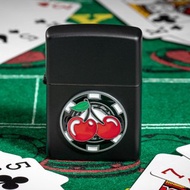 【ZIPPO官方旗艦店】櫻桃撲克籌碼防風打火機 48905