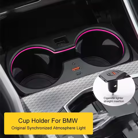 LED Cup Holder Frame For BMW 3 /5 Series 6GT X3 X4 X5 G05 G20 G28 G30 G38 Ambient Light Car Interior