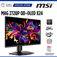 MSI 26.5" MAG 272QP QD-OLED X24 (2560X1440 @240Hz) LCD Gaming Monitor (0.03ms, Input: HDMI+ DP+ USB-