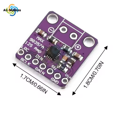MAX98357 I2S Audio Amplifier Module Audio Amplifiers Filterless Class D Amplifier for ESP32 Raspberr