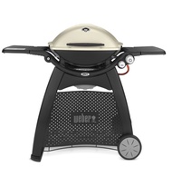 5 years warranty เตาแก๊สปิ้งย่าง WEBER BBQ Outdoor Gas Grill - Q3200 สีดำ High Lid with Stand