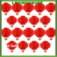 【Buy 1 Free 1 for 15#】CNY Decoration 2024 Chinese New Year Red Paper Lanterns Thickened Encryption H