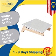 READY STOCK | Universal Wood Laptop Stand Holder Increased Height Storage Stand Notebook Vertical Base 12-17.6 inch