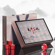 Kotak hadiah teh Da Hong Pao dalam bungkusan kecil, teh batu Wuyi Da Hong Pao, kotak hadiah teh oolo