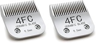 Docal 2 Pack 4FC Pet Dog Grooming Detachable Blades, Compatible with Size-4FC Cut Length 3/8"(9.5mm)