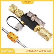 [CloudsMiles] W/Valve Core Wrench, 1/4 Inch Vacuum-Rated Valve Core Removal Tool for HVAC Systems, H