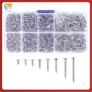800Pcs Stainless Steel Self Tapping Screw Assortment Kit Lock Nut Wood Thread Nail Screw Sets M2