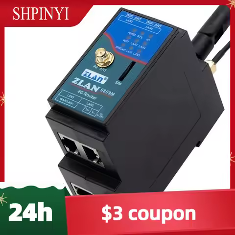 New ZLAN9809M Industrial 4g router 4g lte modem wifi router with sim card small size Din