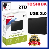 2024 Toshiba 1TB/2TB Canvio Basic External Hard Drive Black HDD USB 3.0 External Hard Disk