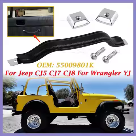 For Jeep CJ5 CJ7 CJ8 For Wrangler YJ 55009801K Car Inner Door Handle Pull Strap Trim Car Accessories