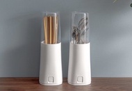 JPE - 瀝水防塵帶蓋餐具收納盒 筷子筒 瀝水餐具架 筷子架