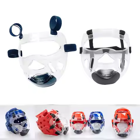Adults Kids Taekwondo Mask Protector Airsoft Tactical Fast Helmet Head Cover Men Women Face Guard Sk