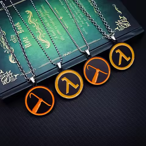 Half-Life Alyx Necklace for Women Men Game Metal Necklaces Jewelry Pendant Chains Choker Collares Ch