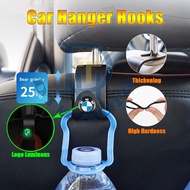 2Pcs BMW Luminous Car Seat Back Hook Thickening Car Headrest Hooks Multifunction Hanger For BMW X1 X2 X3 X5 F10 F30 F45 G30 E90 M3 G30 G20 E60 Accessories